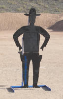 HITman cowboy reactive AR500 silhouette target